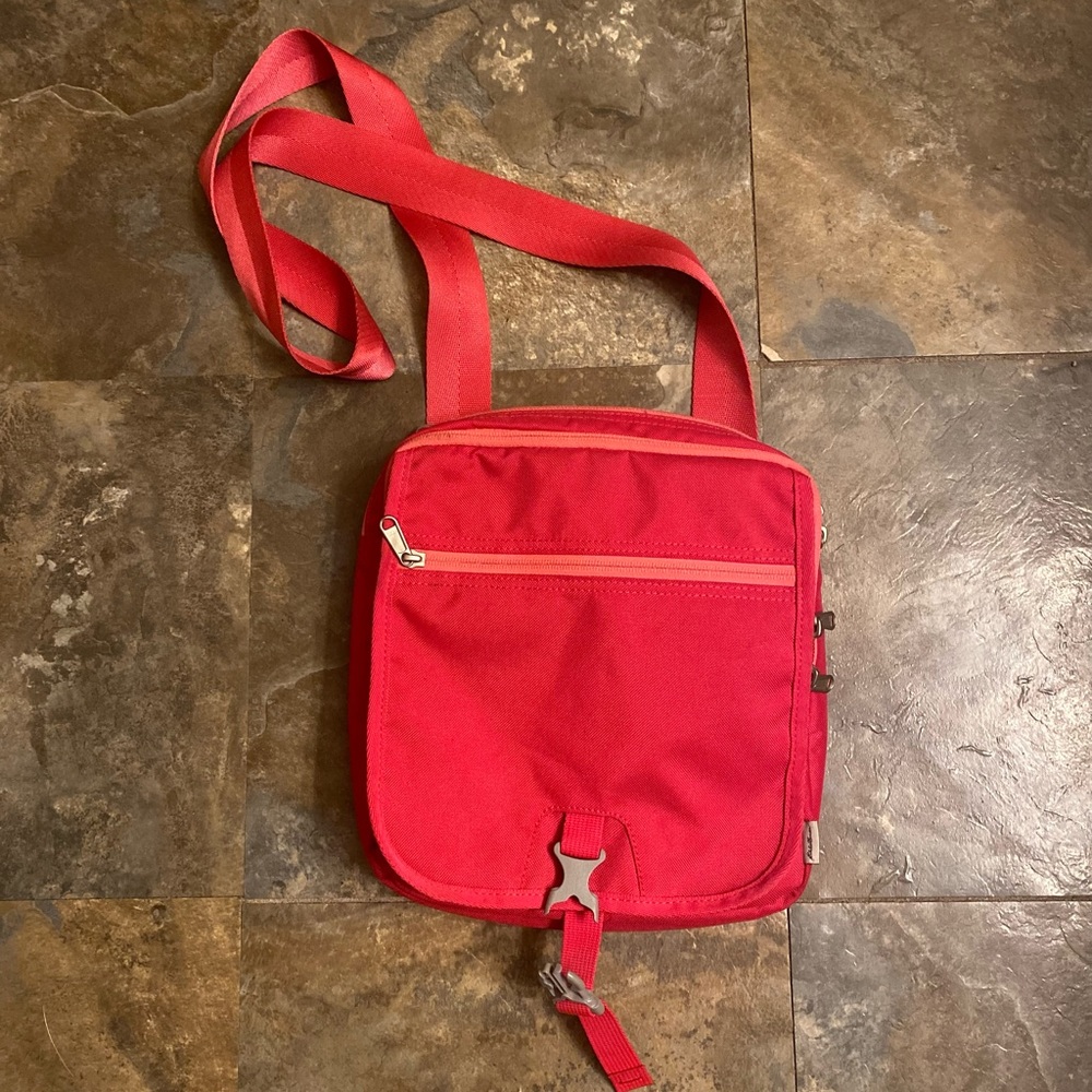 Eddie Bauer Padded Tech Crossbody Bag Pink